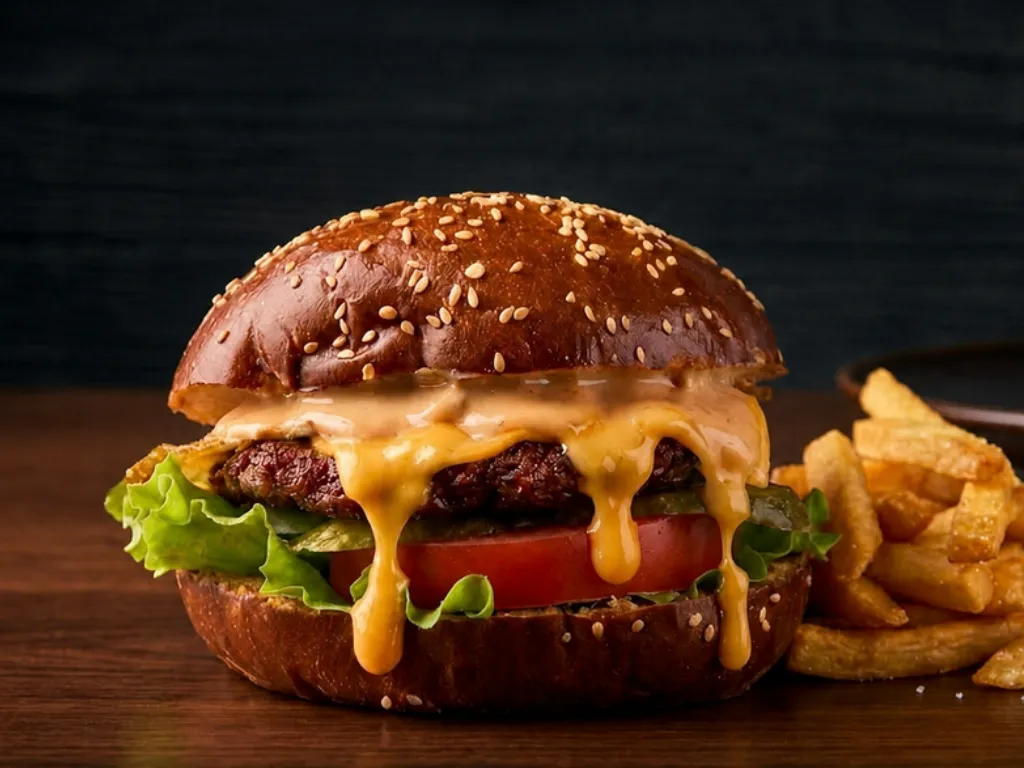 Hamburger Gasthaus – imazh i gjeneruar me IA