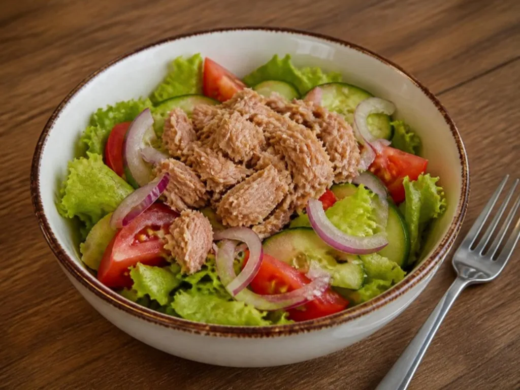 Sallatë tuna – imazh i gjeneruar me IA